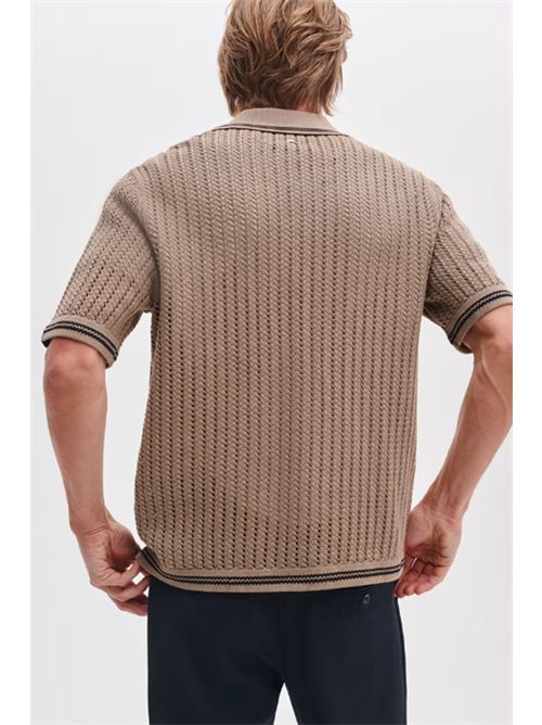 Johnny crochet polo shirt RAG & BONE | RH2926S6MCOBG